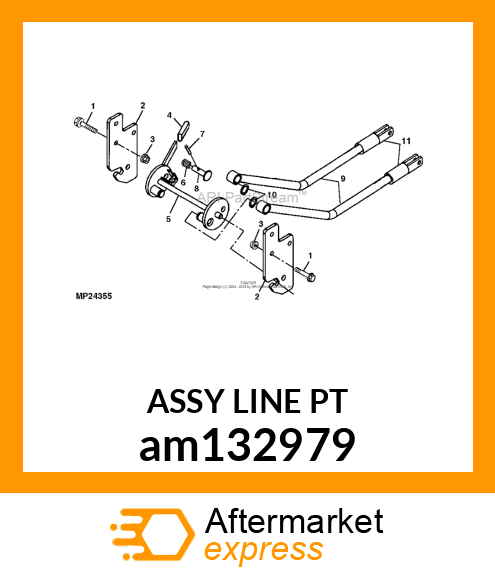 LATCH, FRONT ATTACHING (WELDMENT) am132979