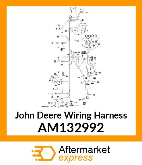 HARNESS, HEADLAMP WIRING JUMPER AM132992