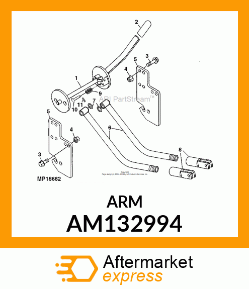 ROD, ROD, WLD FR DECK ADJUSTPNT GR AM132994