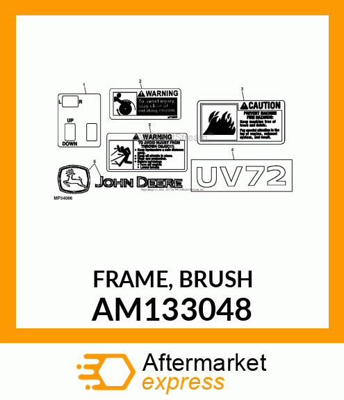 FRAME, BRUSH AM133048