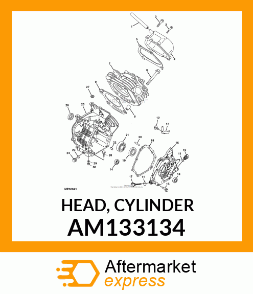 HEAD, CYLINDER AM133134