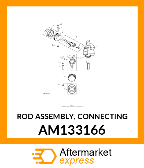 ROD ASSEMBLY, CONNECTING AM133166