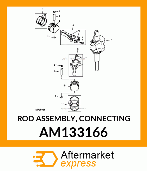 ROD ASSEMBLY, CONNECTING AM133166