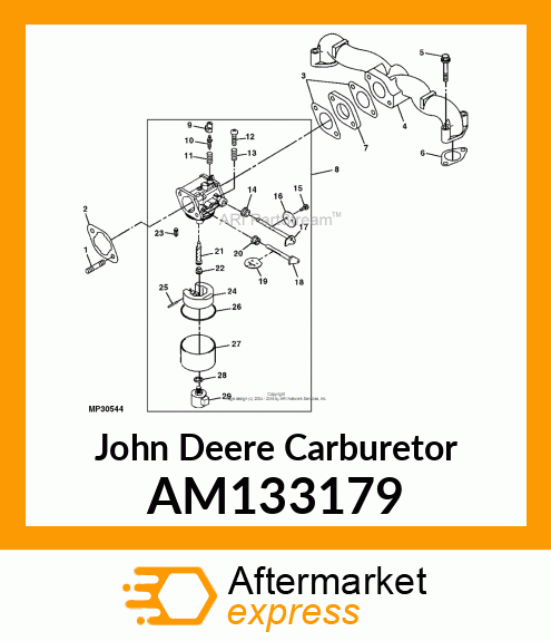 CARBURETOR ASSEMBLY AM133179