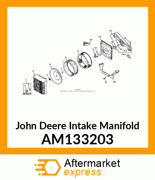 MANIFOLD, INTAKE AM133203