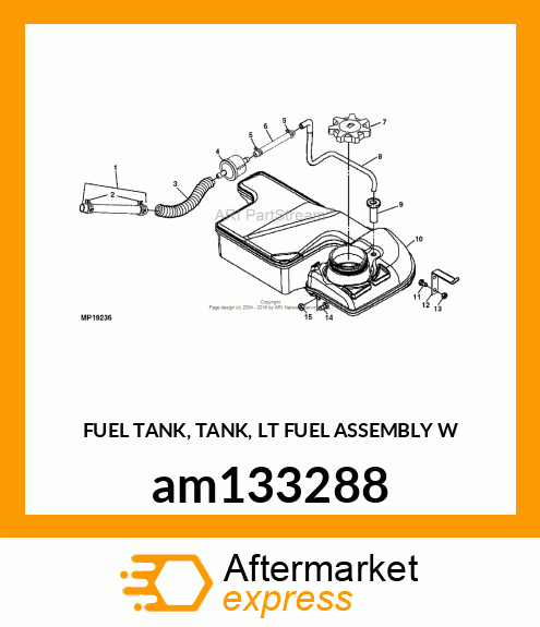 FUEL TANK, TANK, LT FUEL ASSEMBLY W am133288