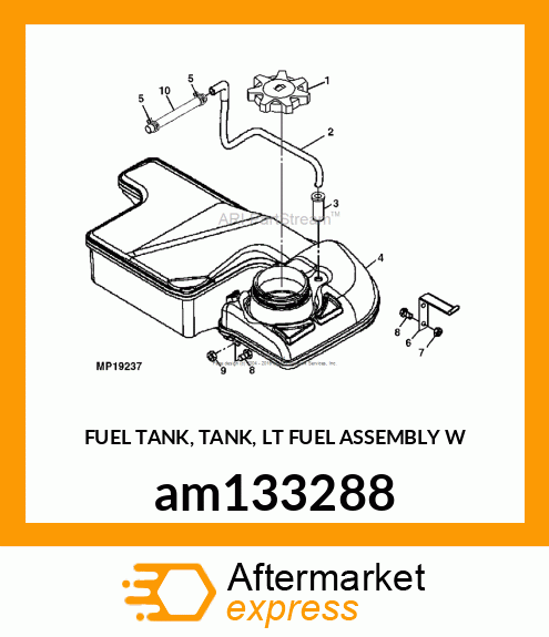 FUEL TANK, TANK, LT FUEL ASSEMBLY W am133288