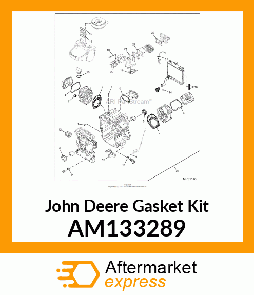 KIT, ENGINE GASKET AM133289