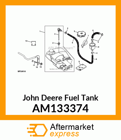 TANK ASSEMBLY, FUEL (GT235) AM133374