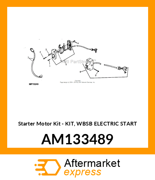 Starter Motor Kit - KIT, WBSB ELECTRIC START AM133489