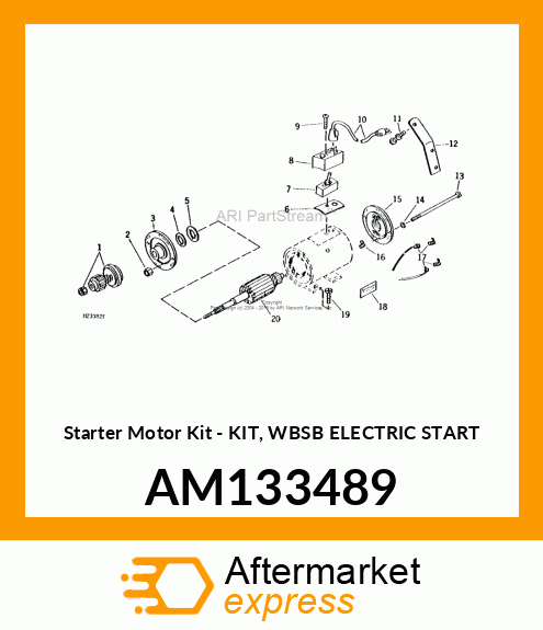 Starter Motor Kit - KIT, WBSB ELECTRIC START AM133489