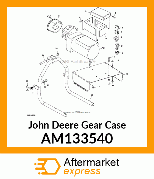 GEARBOX, 540 GENERATOR AM133540