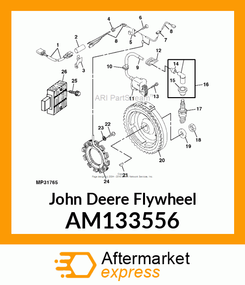 FLYWHEEL ASSEMBLY AM133556