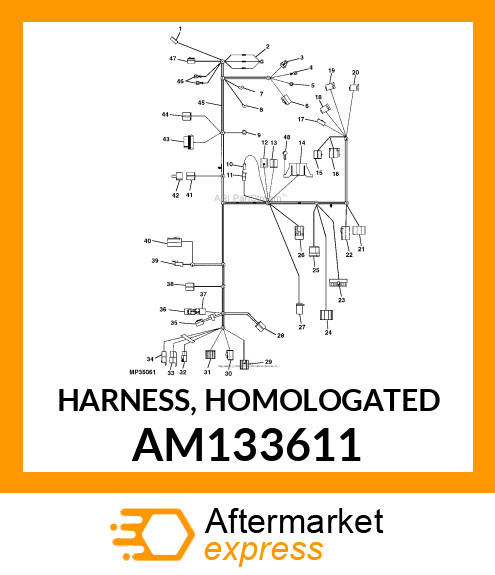 HARNESS, HOMOLOGATED AM133611