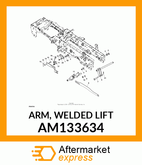 ARM, WELDED LIFT AM133634