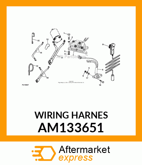 HARNESS, WINCH REMOTE AM133651