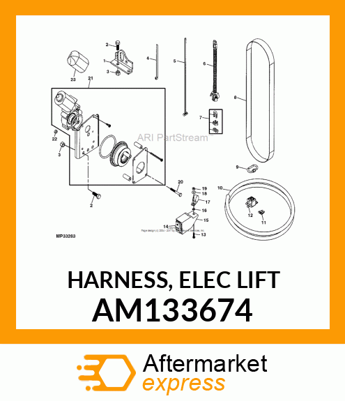 HARNESS, ELEC LIFT AM133674