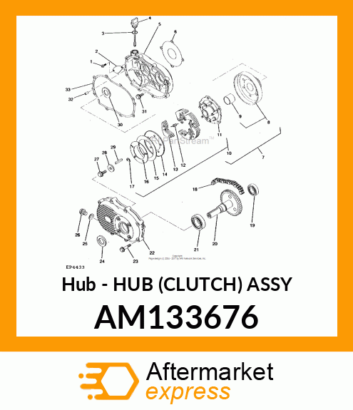 Hub - HUB (CLUTCH) ASSY AM133676