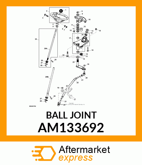 JOINT, M12 BALL AM133692