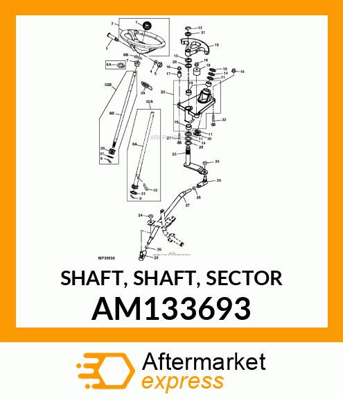 SHAFT, SHAFT, SECTOR AM133693