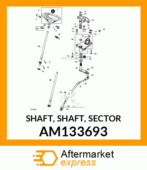 SHAFT, SHAFT, SECTOR AM133693