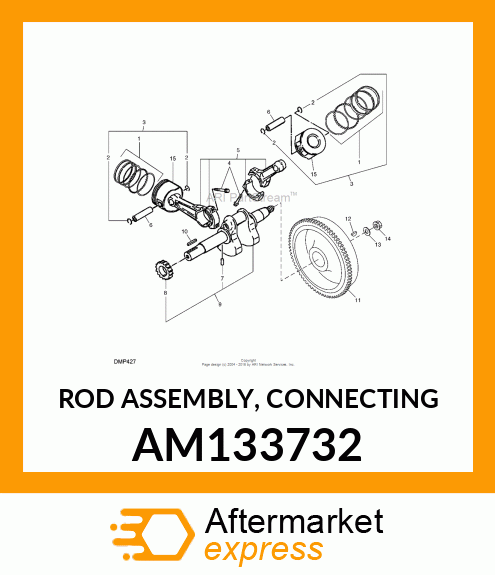 ROD ASSEMBLY, CONNECTING AM133732