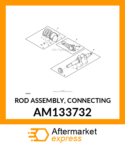 ROD ASSEMBLY, CONNECTING AM133732