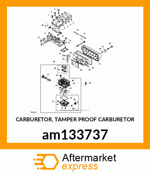 CARBURETOR, TAMPER PROOF CARBURETOR am133737