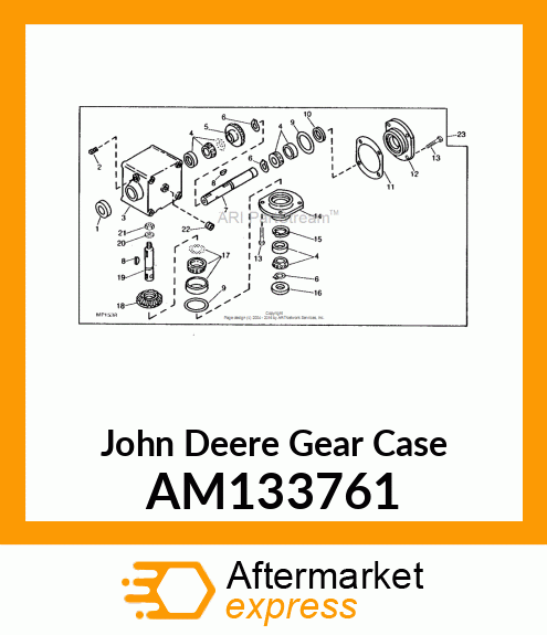 GEARBOX ASSEMBLY (AM100157 PAINTED) AM133761