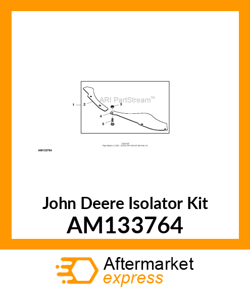 ISOLATOR KIT, KIT, ANTI AM133764