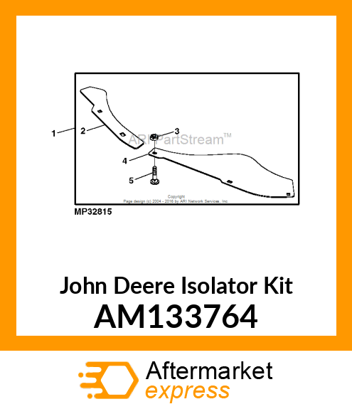 ISOLATOR KIT, KIT, ANTI AM133764