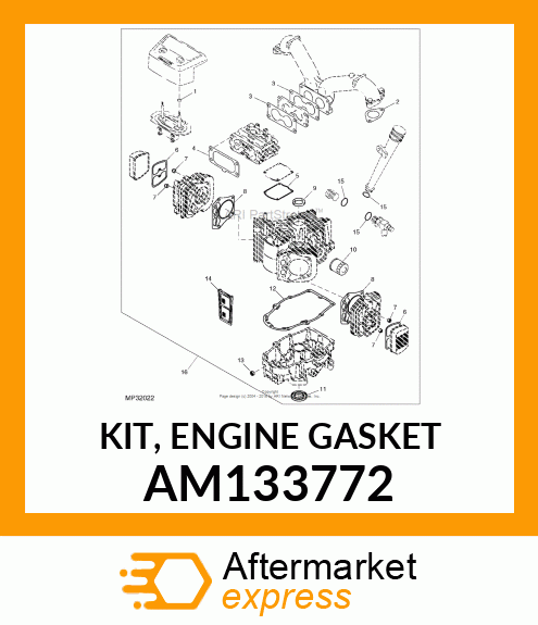 KIT, ENGINE GASKET AM133772