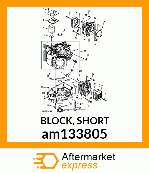 BLOCK, SHORT am133805