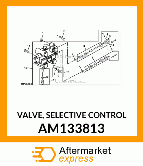 VALVE, SELECTIVE CONTROL AM133813