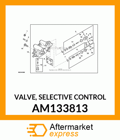 VALVE, SELECTIVE CONTROL AM133813