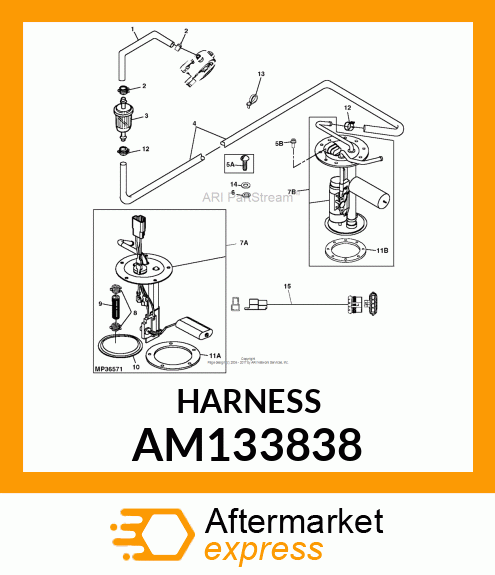 HARNESS, FUEL SENDER ADAPTER AM133838