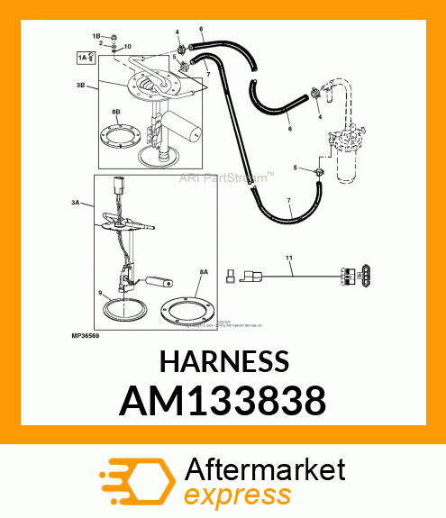 HARNESS, FUEL SENDER ADAPTER AM133838