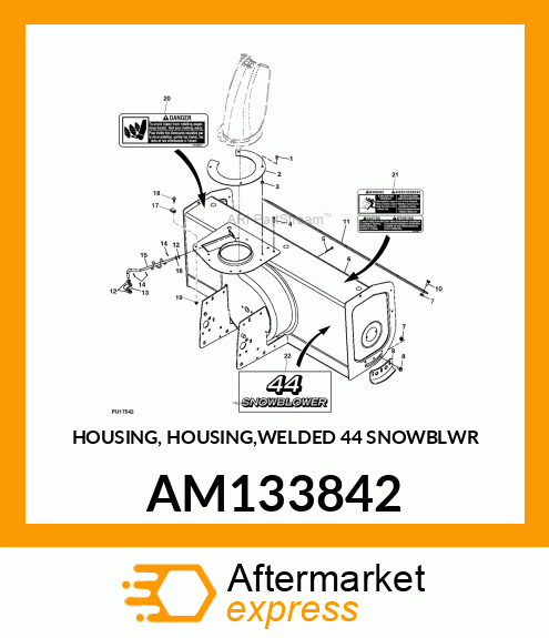 HOUSING, 44IN SNOWBLOWER AM133842