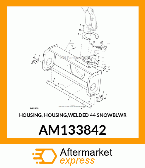 HOUSING, 44IN SNOWBLOWER AM133842