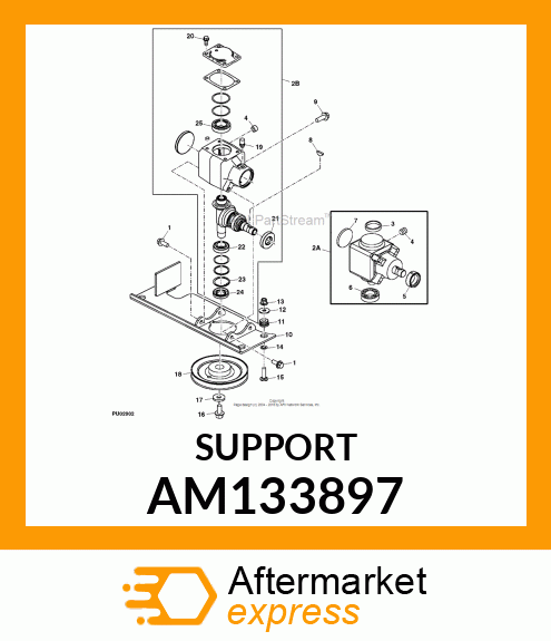 BRACKET, BRACKET, WELDED GEARBOX 5 AM133897