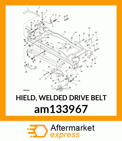 HIELD, WELDED DRIVE BELT am133967