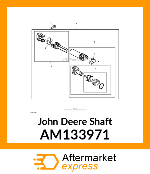 SHAFT, SHAFT, HALF amp; AUTO AM133971