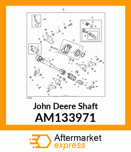 SHAFT, SHAFT, HALF amp; AUTO AM133971