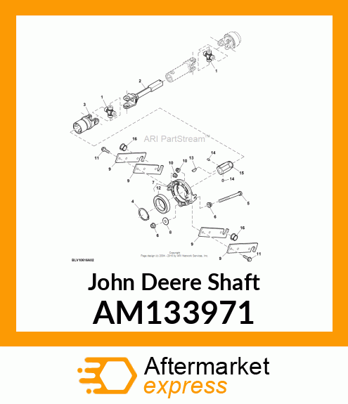 SHAFT, SHAFT, HALF amp; AUTO AM133971