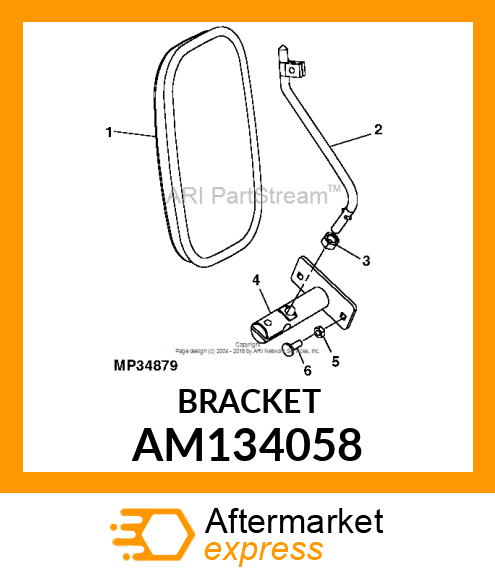 BRACKET, WELDED AM134058