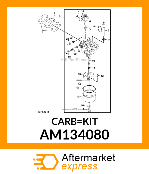 GASKET KIT, GASKET, CARBURETOR KIT AM134080