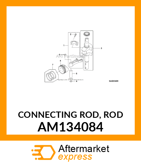 CONNECTING ROD, ROD AM134084