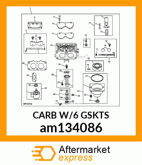 CARBURETOR am134086