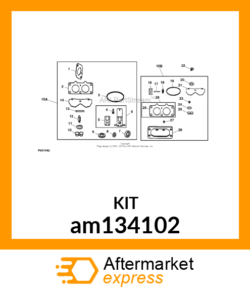 CARBURETOR KIT am134102