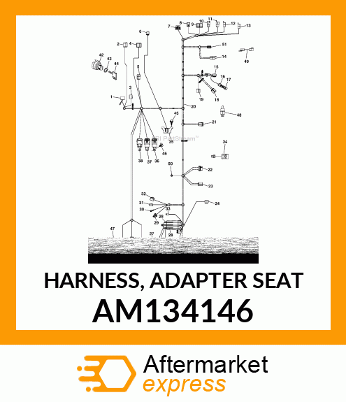 HARNESS, ADAPTER SEAT AM134146